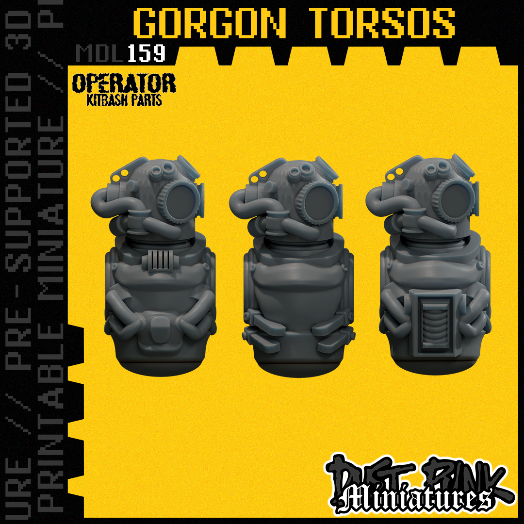 MDL159 GORGON TORSOS [PRE-SUPPORTED]